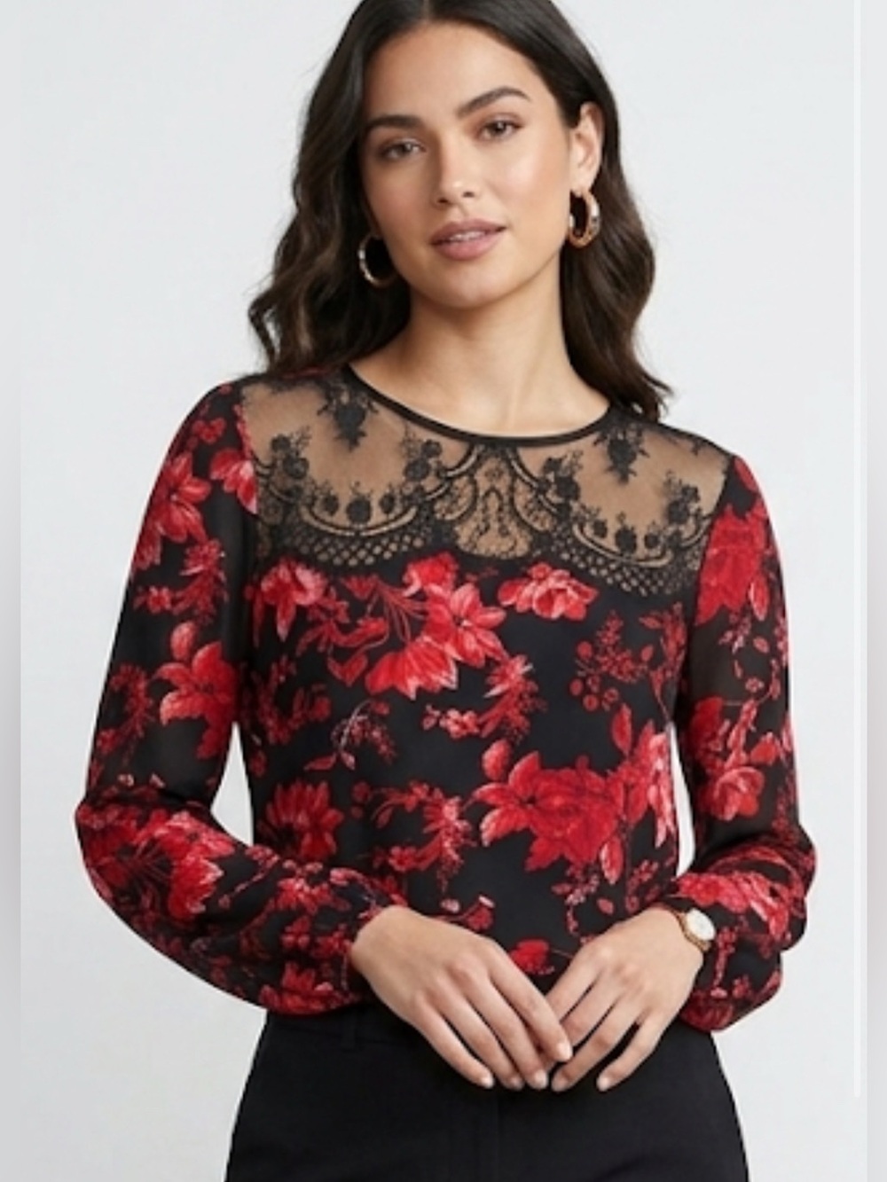VINCE CAMUTO VICTORIAN BLOOMS TOP